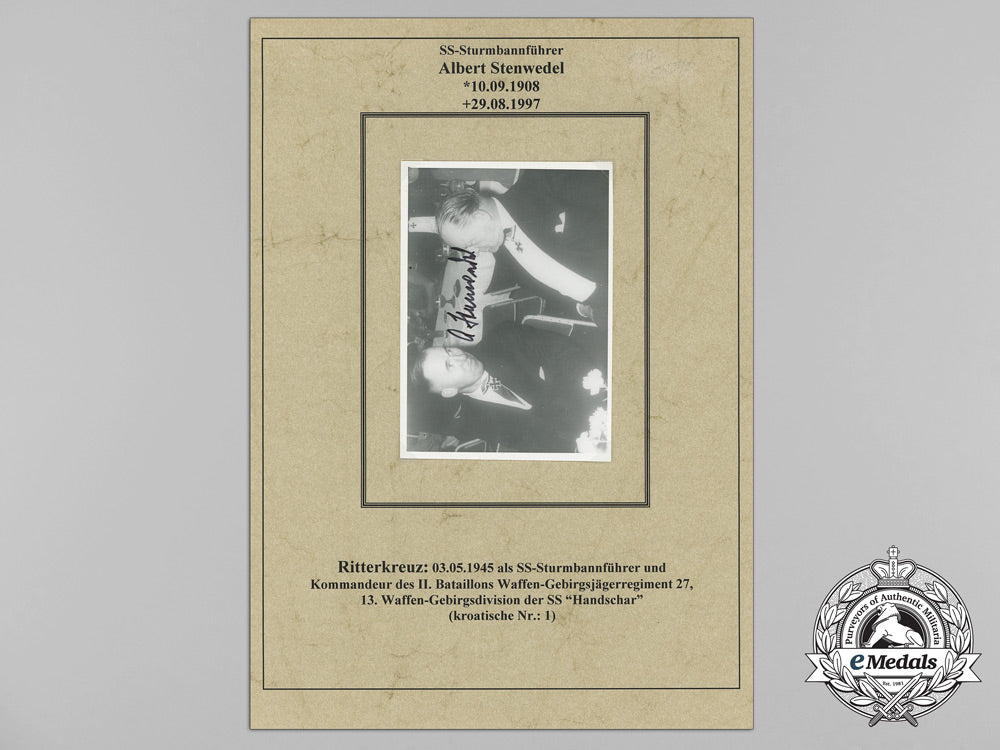 a_post_war_signed_photo_of_knight’s_cross_recipient_ss-_sturmbannführer_albert_stenwedel_aa_1795