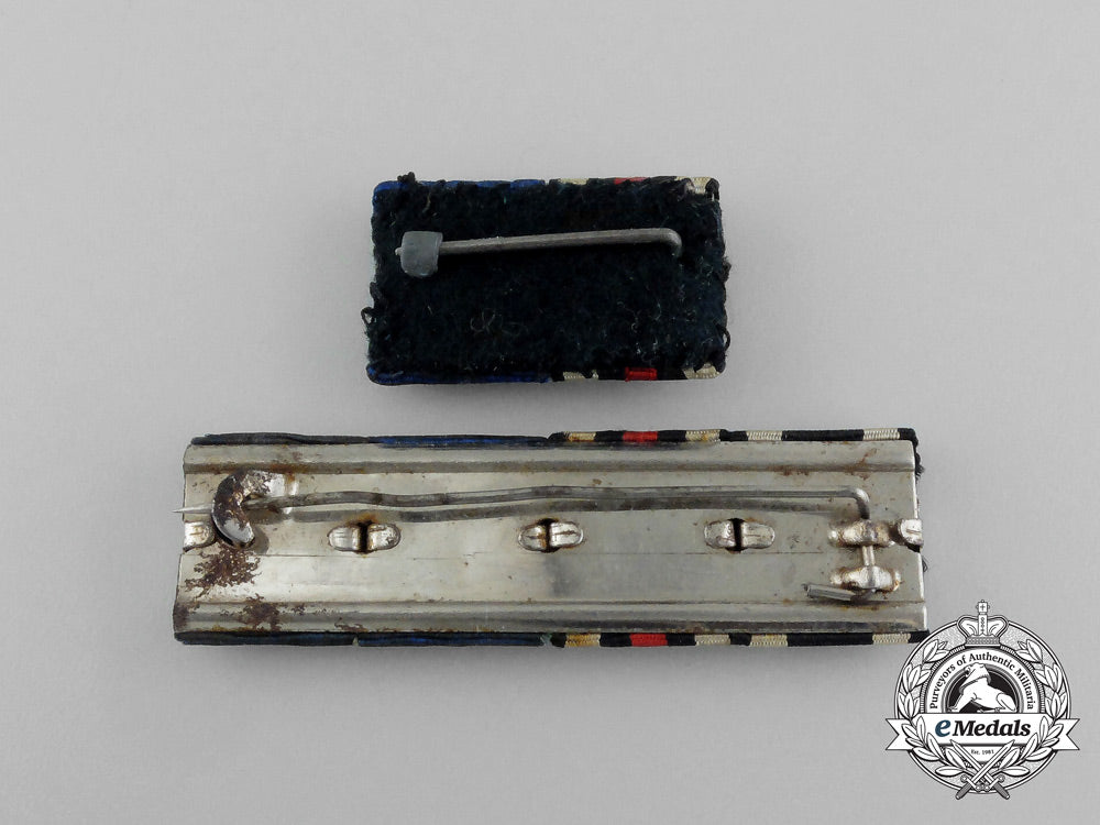 two_first&_second_war_german_police_long_service_medal_ribbon_bars_aa_2132