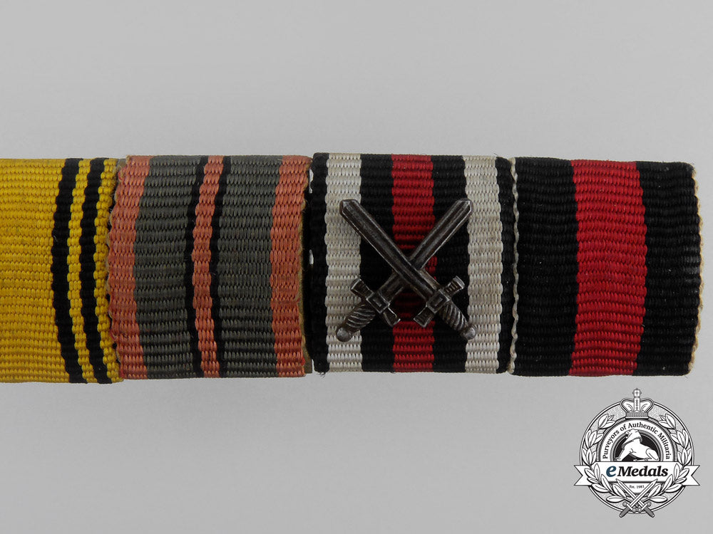 a_first&_second_war_austrian_medal_ribbon_bar_with_nine_awards_aa_2590