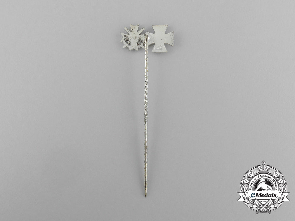 a_first_and_second_war_iron_cross1914_and_war_merit_cross_first_class_with_swords_stick_pin_aa_3632