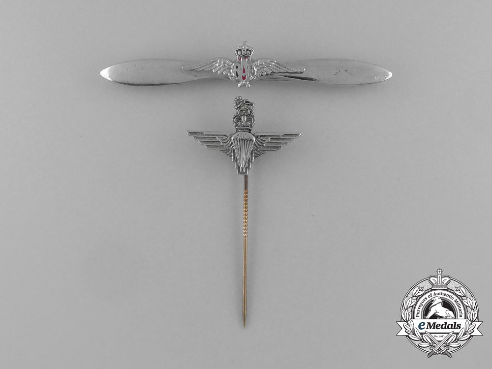 two_british_badges;_parachute_regiment_and_royal_air_force_aa_6230