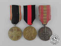 Three Third Reich German Medals, Awards, And Decorations