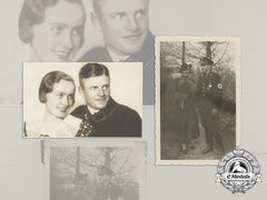 Two Early Photos Of Ss-Brigadeführer & Oak Leaves With Swords Recipient Heinz Harmel
