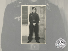 A 1941 Wartime Christmas Photo Of Panzer Troop Soldier