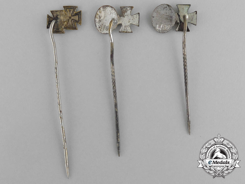 a_grouping_of_three_second_war_german_iron_cross1939_stick_pins_aa_9689