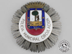 Spain, Franco Period. A City Of Madrid Municipal Traffic Police Star
