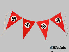 Germany, Third Reich. A National Flag Pennant String