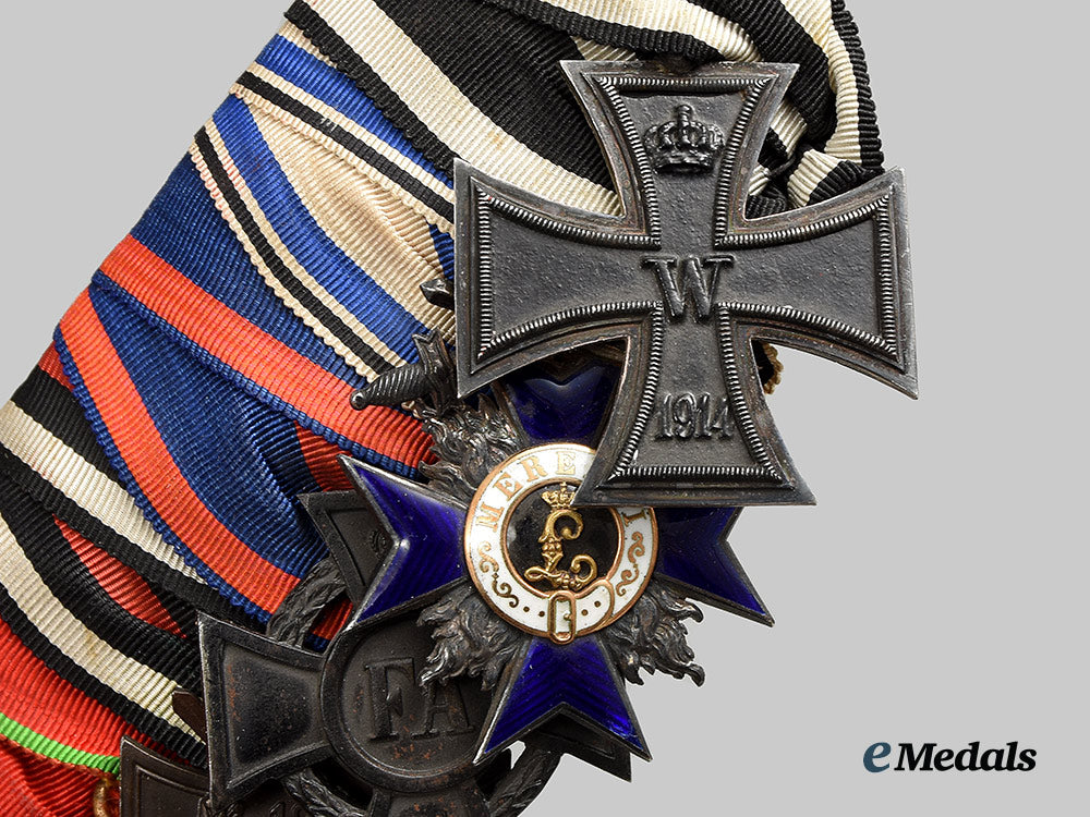 germany,_imperial._the_first_war_medal_bar_of_bavarian_stabsarzt_josef_meier_ai1_0781_1