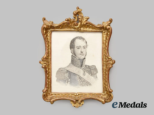 france,_ii_republic._a_framed_engraved_portrait_of_l._demacy_wearing_the_order_of_the_legion_of_honour_ai1_0821_1