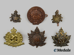 Canada. A Lot Of First & Second War Badges