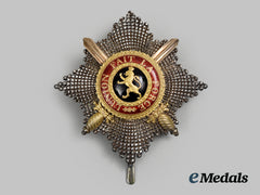 Belgium, Kingdom. An Order Of Leopold, Grand Cross Star With Swords, In Gold, C.1860