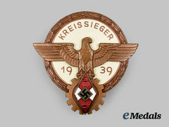 Germany, Hj. 1939 A National Trade Competition Victor’s Badge, Bronze Grade, By Ferdinand Wagner