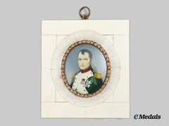 France, Napoleonic Period. A Fine Miniature Napoleon Portrait