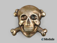 Italy, Fascist State. A Black Brigade Skull Beret Badge, C.1943