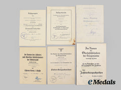 Germany, Kriegsmarine. A Rare Lot Of Award Documents To Oberbootsmannsmaat Paul Breidenbach, Spanish Civil War & Tirpitz Service