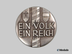 Germany, Third Reich. A Rare Patriotic Badge In Silver