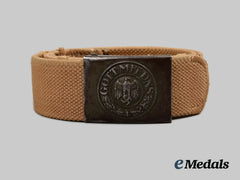 Germany, Heer. An Em/Nco’s Tropical Belt And Buckle