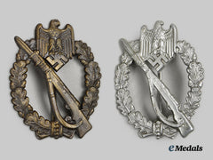 Germany, Wehrmacht. A Pair Of Infantry Assault Badges