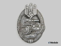 Germany, Wehrmacht. A Panzer Assault Badge, Silver Grade, B.h. Mayer Design