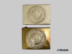 Germany, Imperial; Germany, Weimar Republic. A Pair Of Belt Buckles