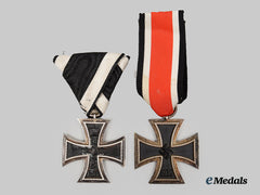 Germany, Imperial; Germany, Wehrmacht. A Pair Of Iron Crosses Ii Class, 1914 And 1939 Versions