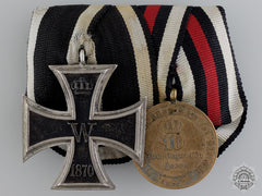An 1870 Iron Cross Second Class Medal Pairing; A Type