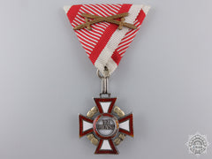An Austrian Military Merit Cross With Decoration By V.mayer