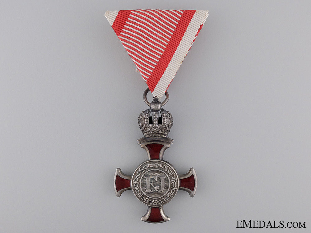 an_austrian_silver_military_merit_cross_with_crown_suspension_an_austrian_silv_53c68a9dc9b3b