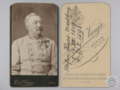 An Austrian Studio Photo Of Red Eagle With Diamonds Recipient