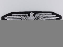 An Early Ss Officer’s Sleeve Eagle; Rzm Tagged