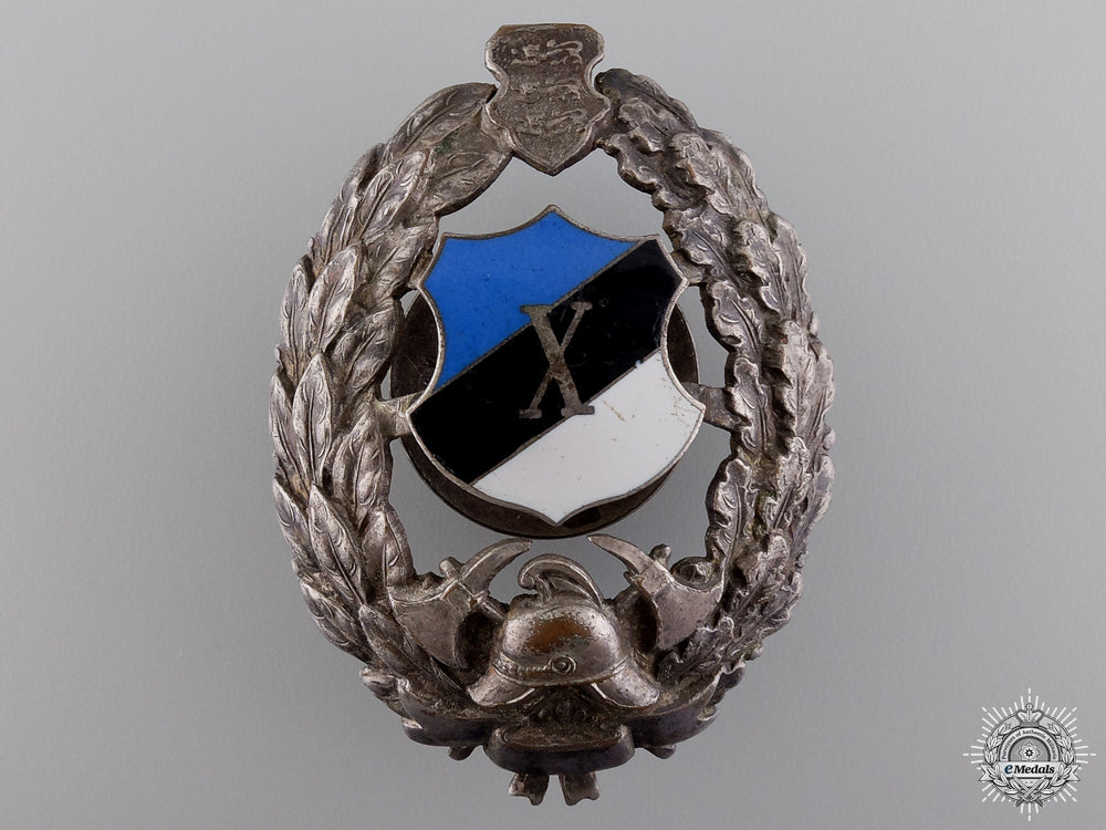 an_estonian_firemans_badge_for10_years_service_an_estonian_fire_54c26342d3cc7