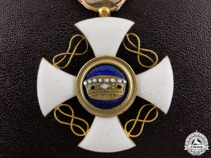 an_italian_order_of_the_crown_in_gold;_knight's_cross_an_italian_order_5575bc49c79e8