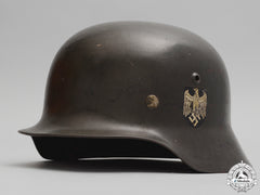 An M35 Double Decal Army (Heer) Helmet By  Emaillerwerk Ag, Fulda