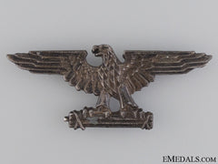 An Officer’s Peaked Cap Badge Of The Italian Ss