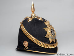 An Officer's Cloth Helmet Of The Somerset Light Infantry
