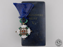 Yugoslavia, Kingdom. An Order Of The Crown, V Class With Case, By Hugernin Freres & Co.