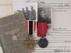 An Todt Document Group To Josef Steiner; Narvik Veteran