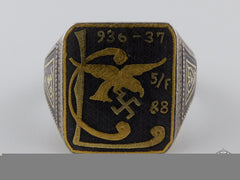 An Unusual Condor Legion Ring In Gold & Iron