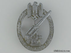 Army Flak Badge; Very Rare “Pillow-Crimp” Version