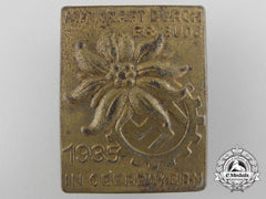 A 1937 Oberbayern Kraft Durch Freude Meet Badge