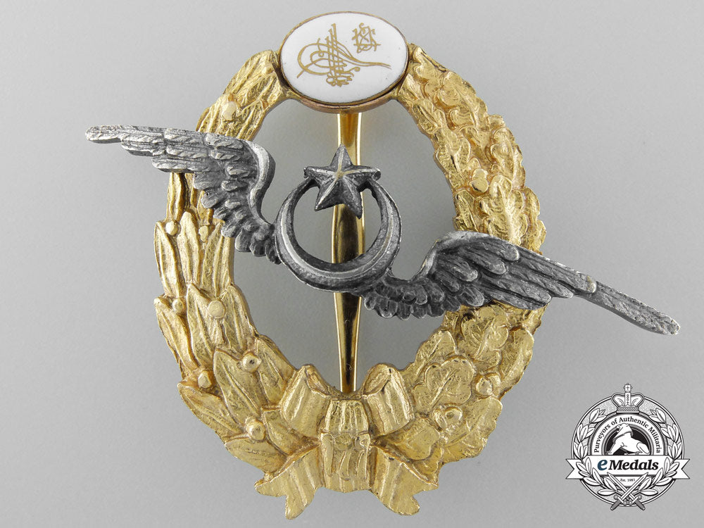a_superb_first_war_turkish_pilot’s_badge;_german_made_b_0493