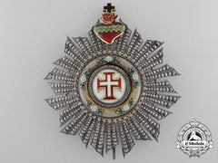 A Portuguese Order Of The Christ; Grand Cross Breast Star By Lemaitre 1901-1918