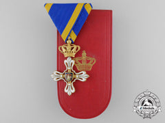 A Fine Duchy Of Parma Civil Merit Order Of St. Louis In Gold; Knight 3Rd Class With Case