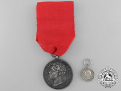Spain, Kingdom. An Alfonso Xiii Coronation Medal 1902 With Miniature