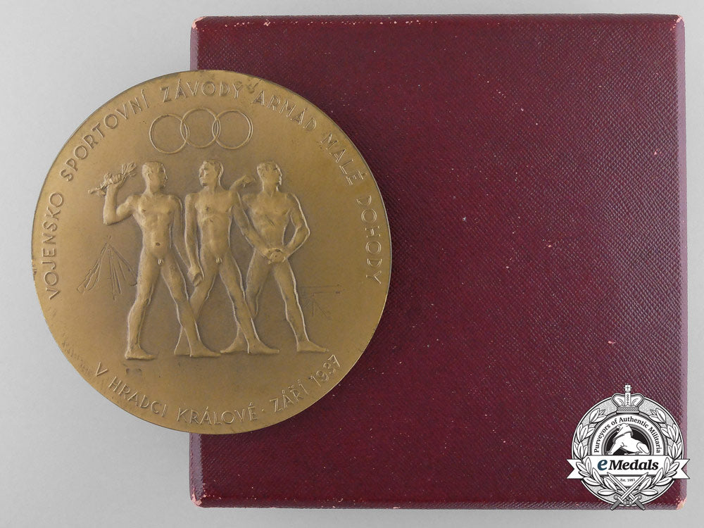a_czechoslovakian_military_sports_competitions_at_hradec_kralove1937_table_medal_b_1446