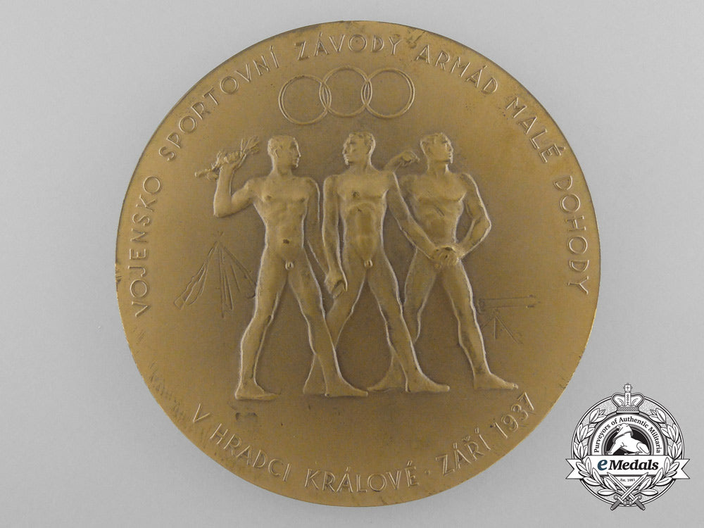 a_czechoslovakian_military_sports_competitions_at_hradec_kralove1937_table_medal_b_1449