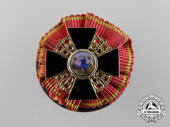 Russia, Imperial. An Order Of St.anne, Miniature In Gold