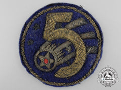 A United States Chinese Theater-Made 5Th Air Force Patch