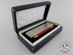 A Baden Fire Service Long Service Bar For Twenty-Five Years' Service (1934-1936) With Case