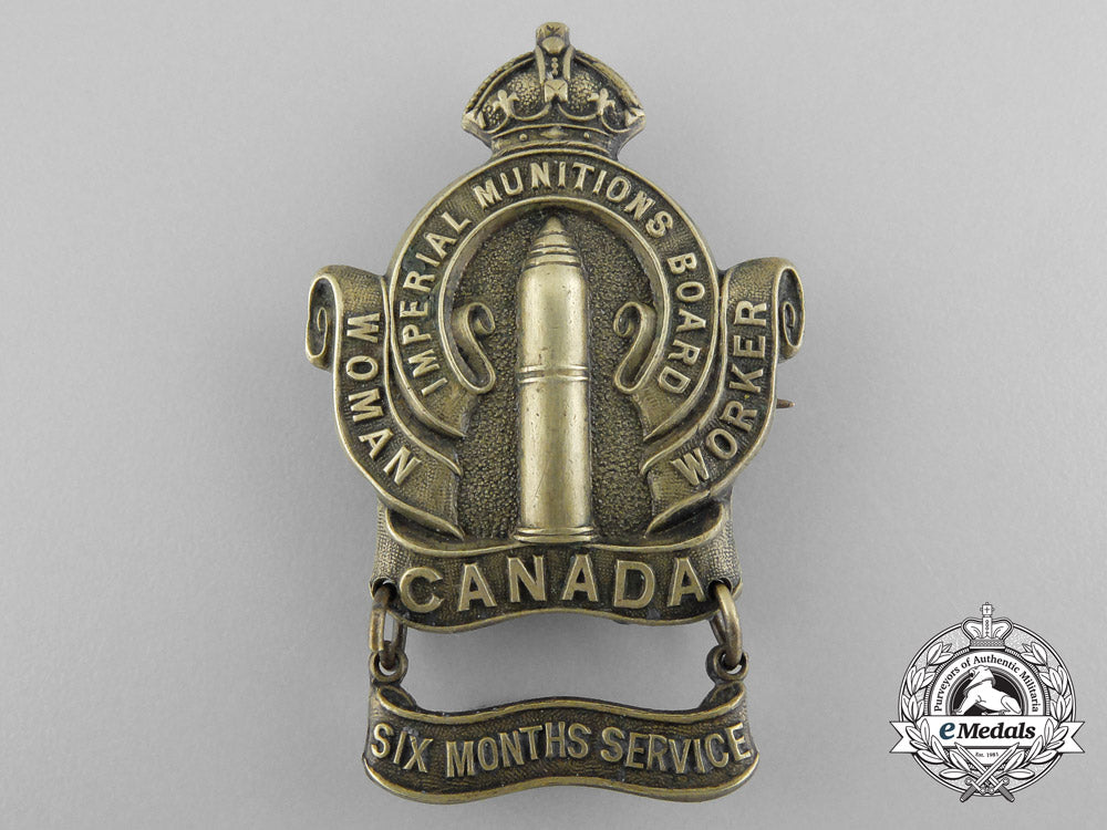 a_first_war_canadian_imperial_munitions_board_woman_worker_with_six_months_service_bar_b_3494